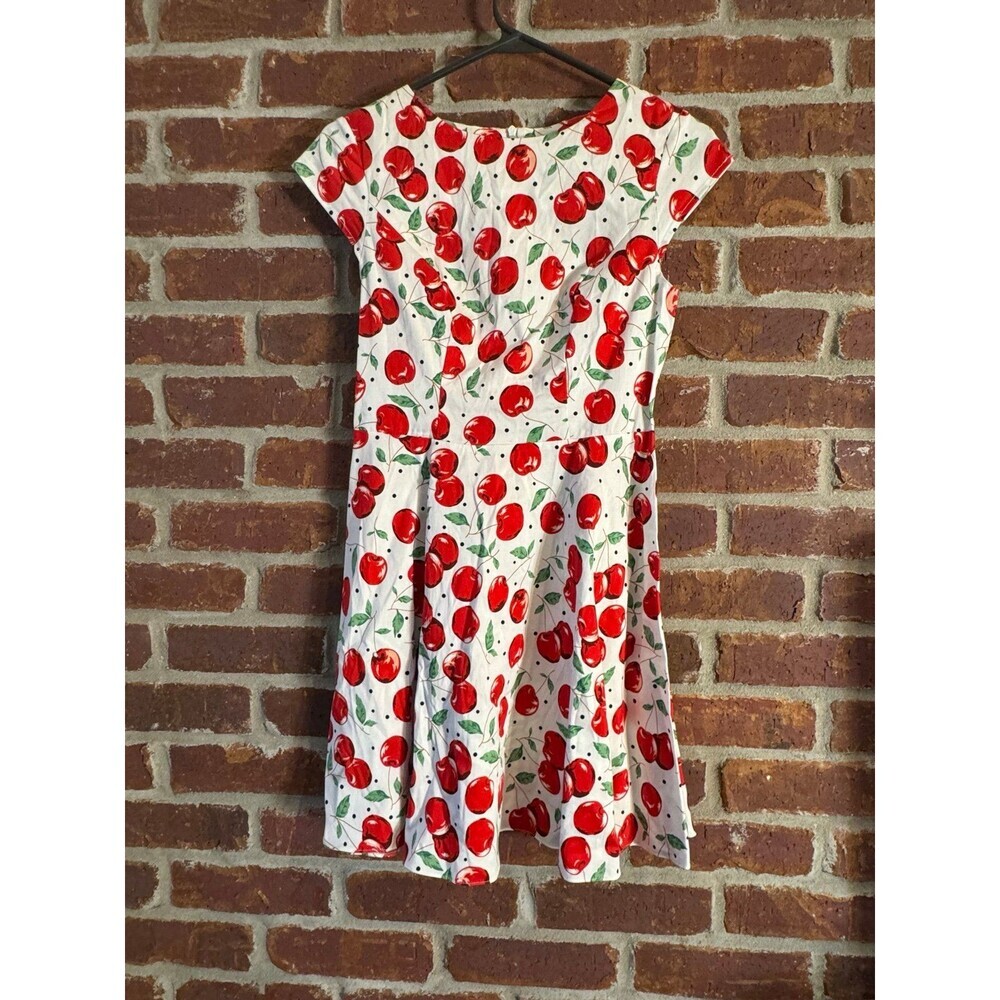 Dressystar skater style twirly dress‎ with cherry print XS